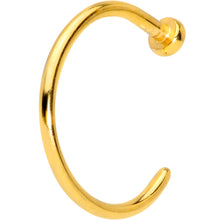Load image into Gallery viewer, 20G 5/16 Gold Tone PVD Implant Grade Titanium Disc Nose Hoop
