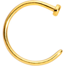 Load image into Gallery viewer, 20G 5/16 Gold Tone PVD Implant Grade Titanium Disc Nose Hoop
