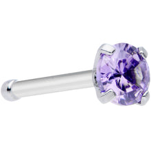 将图片加载到图库查看器，20G 1/4 Purple 3mm Gem Nose Bone
