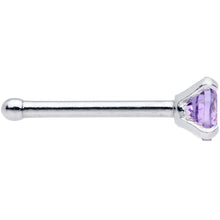 将图片加载到图库查看器，20G 1/4 Purple 3mm Gem Nose Bone
