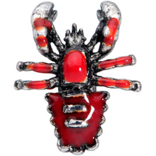 Load image into Gallery viewer, 16G 1/4 Red Atlantic Lobster Cartilage Tragus Earring
