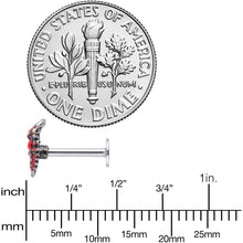 将图片加载到图库查看器，16G 5/16 Atlantic Red Lobster Labret Monroe Tragus

