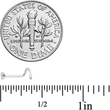 将图片加载到图库查看器，20G Clear 2.5mm Grade 23 Titanium Press Fit Left Side Nose Screw
