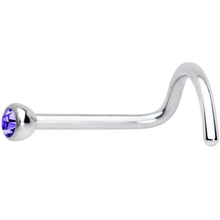 Load image into Gallery viewer, 20G Purple 2mm Grade 23 Titanium Press Fit Left Side Nose Screw
