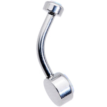 Load image into Gallery viewer, Aurora 6mm Titanium Internal Thread Belly Ring Created with Crystals
