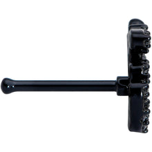 Load image into Gallery viewer, 20G 1/4 Clear CZ Gem Black Amazing Om Nose Bone
