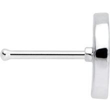Load image into Gallery viewer, 20G 1/4 Clear Black CZ Gem Yin Yang Nose Bone
