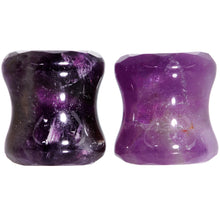 将图片加载到图库查看器，00G Purple Amethyst Saddle Plug Set
