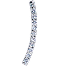 将图片加载到图库查看器，16G 1/4 Clear CZ Gem Curve Internal Thread Labret Monroe Tragus
