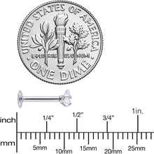 将图片加载到图库查看器，16G 5/16 Clear CZ Gem Triangle Internal Thread Labret Tragus
