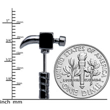 将图片加载到图库查看器，16G 1/4 Black Claw Hammer Cartilage Tragus

