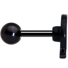 Load image into Gallery viewer, 16G 1/4 Black White Calavera Sugar Skull Cartilage Tragus
