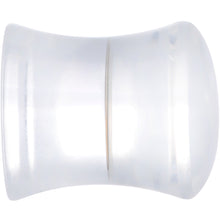 将图片加载到图库查看器，Clear Blue Acrylic Lotus Flower Saddle Plug Set
