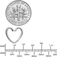 Load image into Gallery viewer, 16G 1/4 Grade 23 Titanium Hollow Heart Closure Ring

