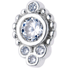 Load image into Gallery viewer, 16G 5/16 Clear Gem Flexible Bioplast Teardrop Labret Monroe Tragus
