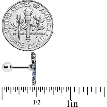 Load image into Gallery viewer, 16G 1/4 Nautical Seahorse Cartilage Tragus Earring
