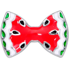 Load image into Gallery viewer, 16G 1/4 Red Fruit Watermelon Bow Cartilage Tragus Earring
