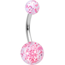 Load image into Gallery viewer, Pink Faux Opal Easter Bunny Belly Ring Set of 3
