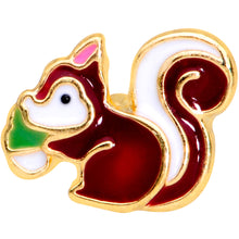 Load image into Gallery viewer, 16G 1/4 Gold Tone Snacking Squirrel Cartilage Tragus Earring
