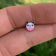 Load image into Gallery viewer, 16G 1/4 Pink White Panda Donut Cartilage Tragus
