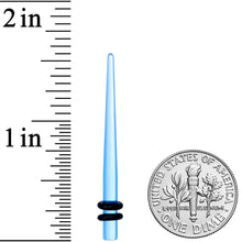 Load image into Gallery viewer, 8G Blue Acrylic Straight Taper Set
