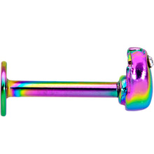将图片加载到图库查看器，16G 5/16 Clear Gem Rainbow Bird Labret Monroe Tragus
