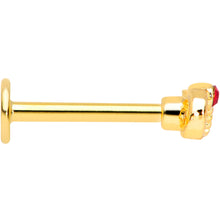 Load image into Gallery viewer, 16G 5/16 Red Gem Gold Tone Infinity Love Labret Monroe Tragus
