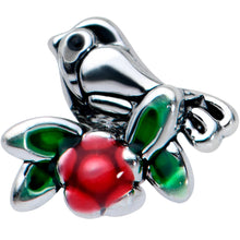 Load image into Gallery viewer, 16G 5/16 Perching Bird Flower Labret Monroe Tragus
