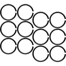Load image into Gallery viewer, 20G 5/16 Black Anodized Seamless Circular Ring Set of 12
