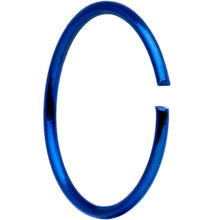 Load image into Gallery viewer, 22G 5/16 Blue Anodized Seamless Circular Ring Set of 12
