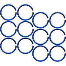 Load image into Gallery viewer, 20G 5/16 Blue Anodized Seamless Circular Ring Set of 12
