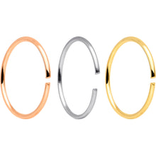 Load image into Gallery viewer, 22G 5/16 Gold Tone Rose Gold Tone Anodized Seamless Circular Ring Set of 12
