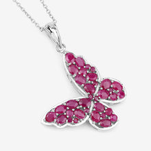 将图片加载到图库查看器，4.72 Carat Genuine Ruby .925 Sterling Silver Pendant
