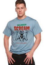 将图片加载到图库查看器，Halloween Scream Men's Bamboo Viscose/Organic Cotton Short Sleeve Graphic T-Shirt

