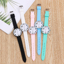 Load image into Gallery viewer, Small Dial Casual Fashion Watch Thin Strap Female Student Silicone Strap Temperament Ladies Watch Fresh Children Clock Casual Quartz Wristwatch With Bezel Case Silicone Band Watch For Women Girls
