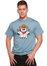 将图片加载到图库查看器，Cowboy Ghost Unisex Bamboo Viscose/Organic Cotton Short Sleeve Graphic T-Shirt
