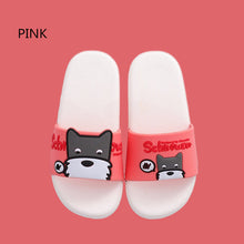 Load image into Gallery viewer, Kids Summer Dog Slippers Slide Beach Flip Flops Comfortable Thick Sole Girls Flat Shoes Quick-Dry Flip Flop Slides Water Resistant All-Day Comfort Fit Wet Grip Soles
