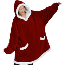 将图片加载到图库查看器，Modern Oversized Hoodie Blanket With Sleeves Sweatshirt Woman Fleece Hoody Women Pocket Female Hooded Oversized Hoodie Blanket Fleece Warm Cozy Blanket for Women One Size Fits All Men Women
