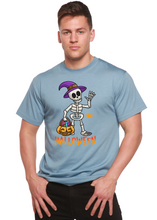 Load image into Gallery viewer, Happy Halloween Unisex Bamboo Viscose/Organic Cotton Short Sleeve Graphic T-Shirt
