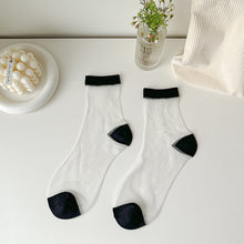 Load image into Gallery viewer, Women Socks New Fashion Long Transparent Cute Heart Thin Socks Female Summer Casual Sweet Funny Socks Stylish Ankle Socks For Women
