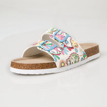 将图片加载到图库查看器，Soft Casual Slippers Women Summer Beach Slides Slippers Flip Flops Non-slip Buckle Strap Girls Indoor Outside Shoes Adjustable Double Buckle Strap Casual Comfort Footbed Slides Sandals For Indoor And Outdoor Beach
