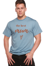 Load image into Gallery viewer, The Best Mum Unisex Bamboo Viscose/Organic Cotton Short Sleeve Graphic T-Shirt

