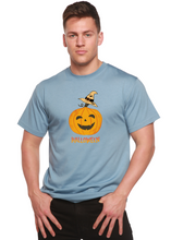 Load image into Gallery viewer, Halloween Pumpkin Unisex Bamboo Viscose/Organic Cotton Short Sleeve Graphic T-Shirt

