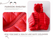 将图片加载到图库查看器，Modern Jacket Autumn Winter Baby Girls Jacket For Baby Coat Kids Warm Hooded Outerwear For Baby Boys Clothes Newborn Jacket
