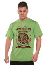 Load image into Gallery viewer, Remembering Spun Bamboo® Men's Bamboo Viscose/Organic Cotton Short Sleeve Graphic T-Shirt
