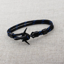 Load image into Gallery viewer, Modern Fashion Airplane Anchor Bracelets Men Charm Rope Chain Paracord Bracelet Women Male Air Force Style Wrap Metal Sport Hook Gift
