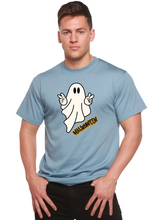 Load image into Gallery viewer, Halloween Ghost Unisex Bamboo Viscose/Organic Cotton Short Sleeve Graphic T-Shirt
