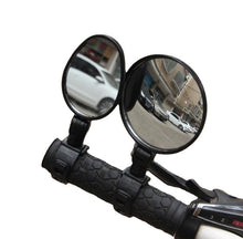 将图片加载到图库查看器，2Pcs Bicycle Mirror Universal Handlebar Rearview Mirror 360 Degree Rotate For Bike Bicycle Cycling Accessories Wide Angle Convex Mirror Adjustable Rotatable Handlebar For Mountain Bike Off Road Bike and Fixed Gear Bike Handlebars
