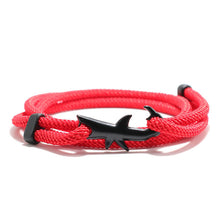 Load image into Gallery viewer, Nylon Rope Chain Luxury  Bracelets For Women And Men Ocean Shark Charm Bracelet Popular Jewelry Anchor Bracelet Style
