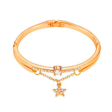 Load image into Gallery viewer, Rose Gold Stainless Steel Bracelets &amp; Bangles Female Heart Forever Love Charm Bracelet For Women
